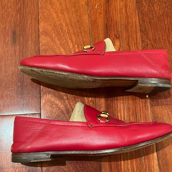 Gucci | Brixton Red Loafers Horsebit 35 - Picture 8 of 8